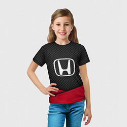 Футболка детская Honda: Grey Carbon, цвет: 3D-принт — фото 2