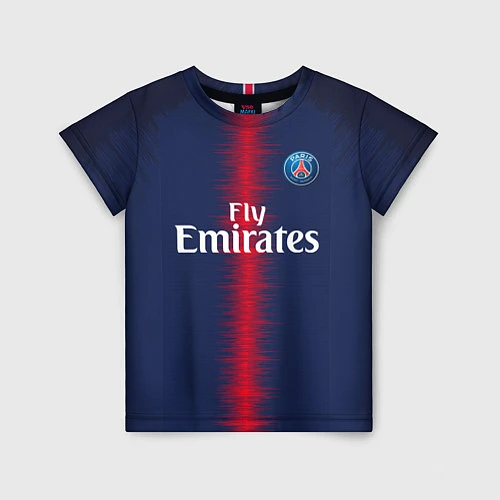 Детская футболка FC PSG: Neymar Home 18-19 / 3D-принт – фото 1