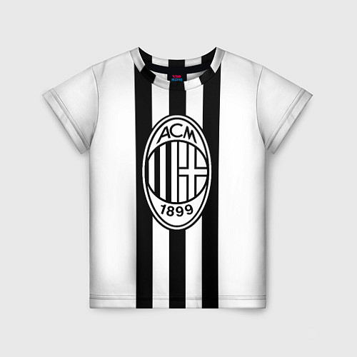 Детская футболка AC Milan: Black & White / 3D-принт – фото 1