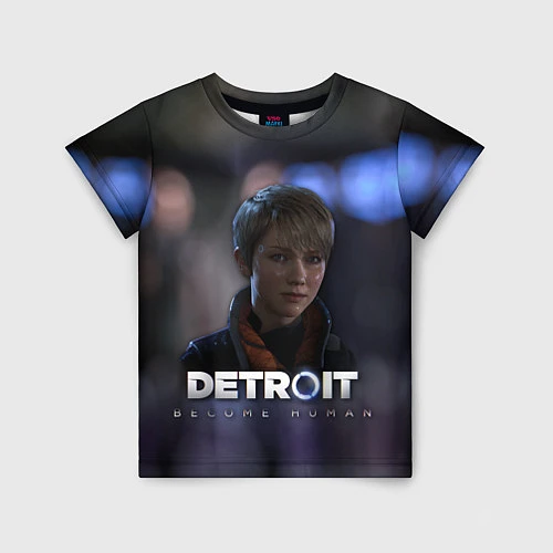 Детская футболка Detroit: Kara / 3D-принт – фото 1