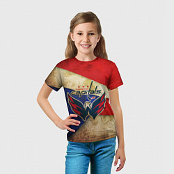 Футболка детская HC Capitals: Old Style, цвет: 3D-принт — фото 2