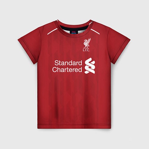 Детская футболка FC Liverpool: Salah Home 18/19 / 3D-принт – фото 1