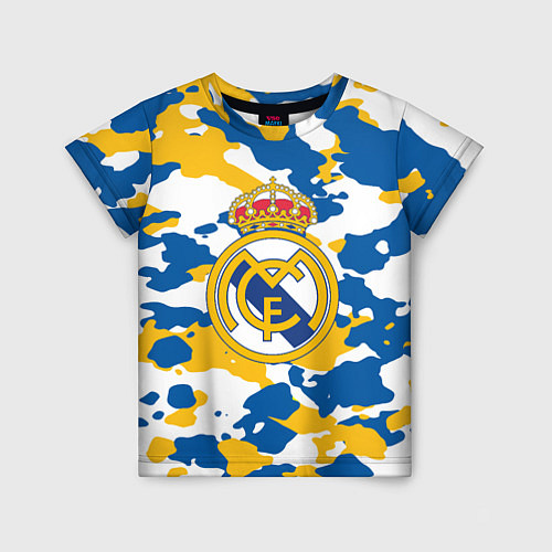 Детская футболка Real Madrid: Camo / 3D-принт – фото 1