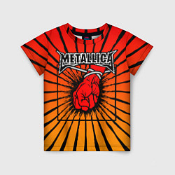 Футболка детская Metallica Fist, цвет: 3D-принт