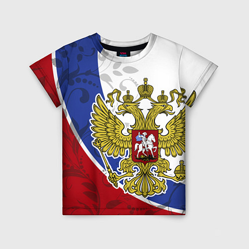 Детская футболка Российская душа / 3D-принт – фото 1
