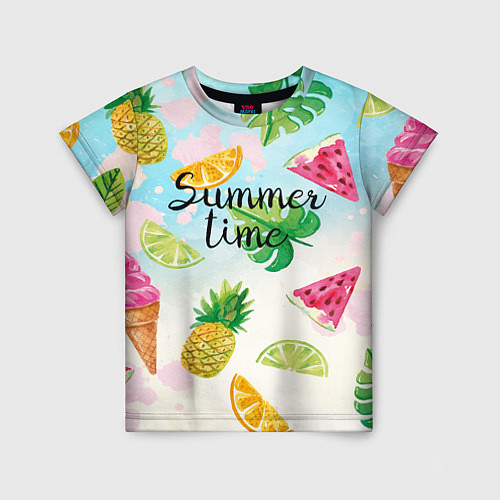 Детская футболка Summer Time / 3D-принт – фото 1