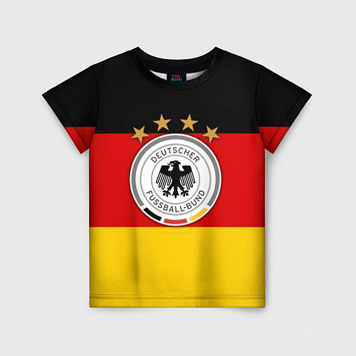 Детская футболка Немецкий футбол / 3D-принт – фото 1