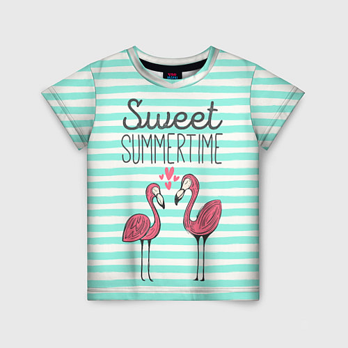 Детская футболка Sweet Summer Flamingo / 3D-принт – фото 1