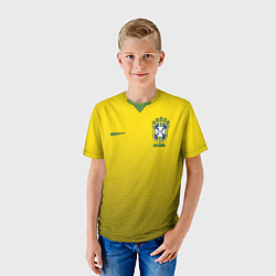 Футболка детская Brazil Team: WC 2018, цвет: 3D-принт — фото 2