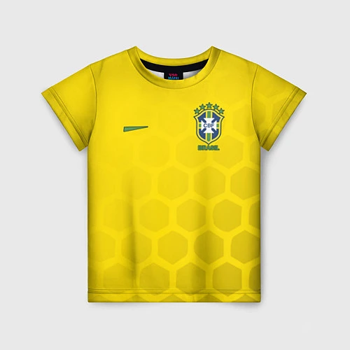 Детская футболка Brazil Team: WC 2018 / 3D-принт – фото 1