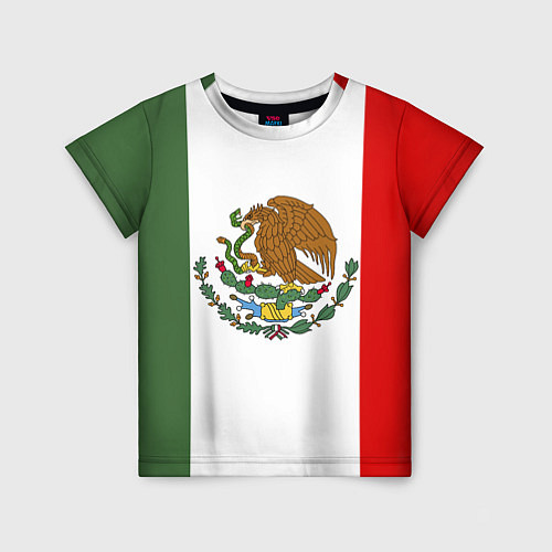 Детская футболка Мексиканский герб / 3D-принт – фото 1