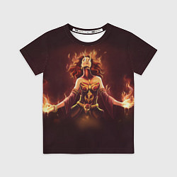 Футболка детская Lina: Hell Flame, цвет: 3D-принт