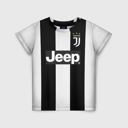 Детская футболка FC Juventus: Ronaldo Home 18-19 / 3D-принт – фото 1