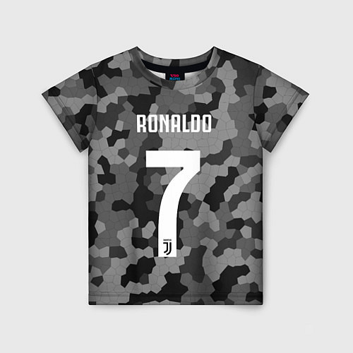 Детская футболка Ronaldo 7: Camo Sport / 3D-принт – фото 1