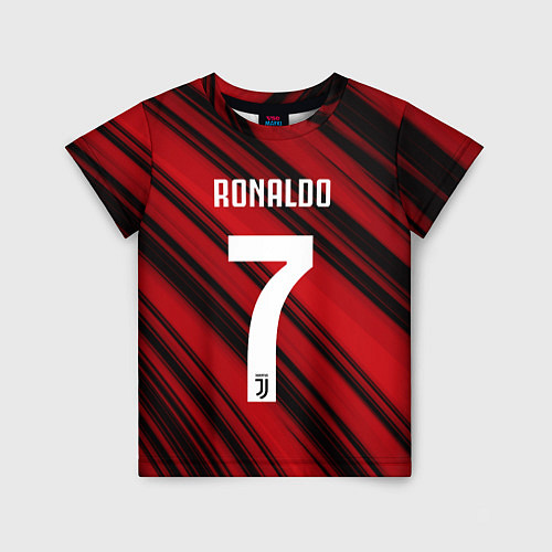 Детская футболка Ronaldo 7: Red Sport / 3D-принт – фото 1