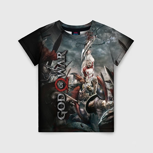 Детская футболка God of War / 3D-принт – фото 1
