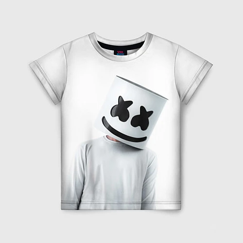 Детская футболка Marshmallow: White Only / 3D-принт – фото 1