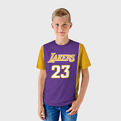Футболка детская NBA Lakers 23, цвет: 3D-принт — фото 2