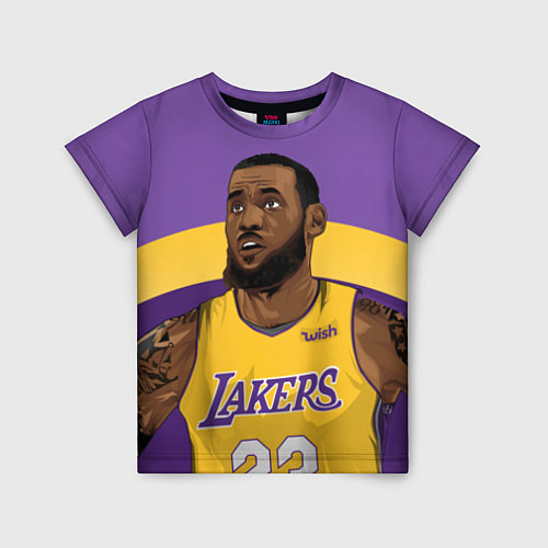 Детская футболка LeBron 23: Lakers / 3D-принт – фото 1