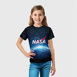 Футболка детская NASA: Sunrise Earth, цвет: 3D-принт — фото 2