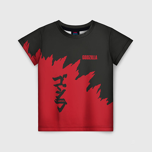 Детская футболка Godzilla: Dark Style / 3D-принт – фото 1
