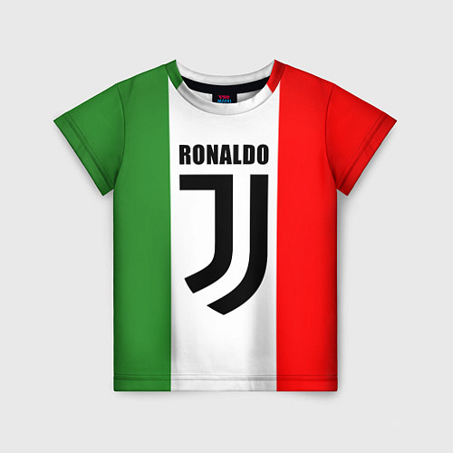 Детская футболка Ronaldo Juve Italy / 3D-принт – фото 1