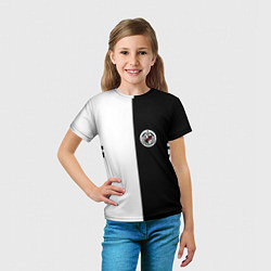 Футболка детская Monokuma School, цвет: 3D-принт — фото 2