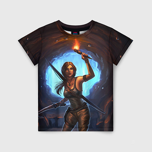 Детская футболка Tomb Raider: Cave / 3D-принт – фото 1