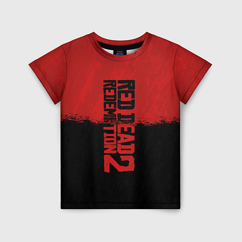 Детская футболка RDD 2: Red & Black / 3D-принт – фото 1
