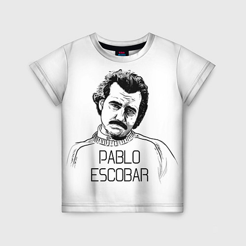 Детская футболка Pablo Escobar / 3D-принт – фото 1