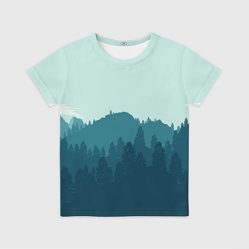 Детская футболка Firewatch Wood / 3D-принт – фото 1