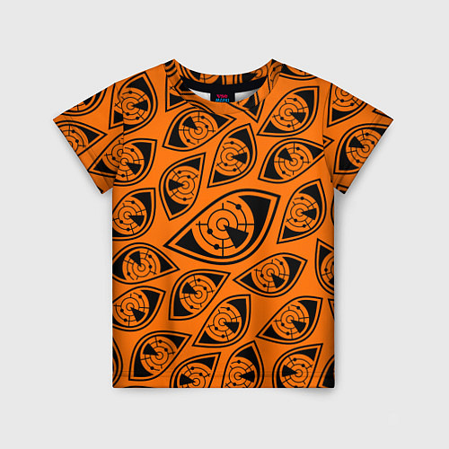 Детская футболка R6S: Orange Pulse Eyes / 3D-принт – фото 1