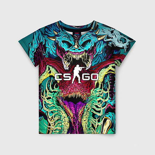 Детская футболка CS:GO Beast Rage / 3D-принт – фото 1