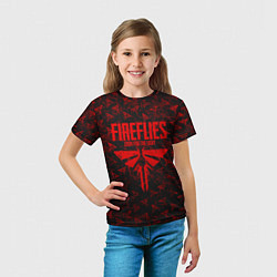 Футболка детская Fireflies: Red Logo, цвет: 3D-принт — фото 2