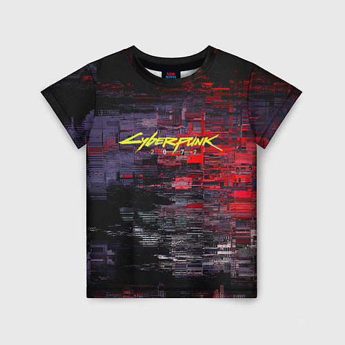 Детская футболка Cyberpunk 2077: Techno Style / 3D-принт – фото 1