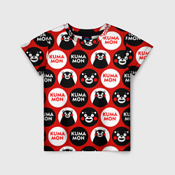 Футболка детская Kumamon Pattern, цвет: 3D-принт