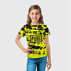 Футболка детская PUBG: Yellow Stained, цвет: 3D-принт — фото 2