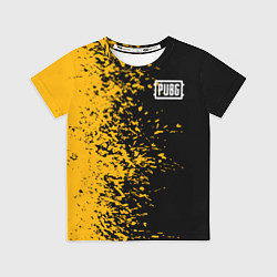 Футболка детская PUBG: Yellow vs Black, цвет: 3D-принт