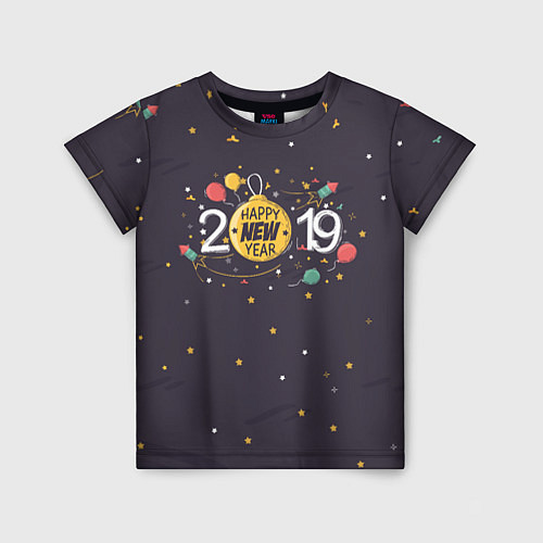 Детская футболка 2019 New Year / 3D-принт – фото 1