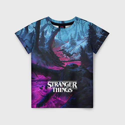 Детская футболка Stranger Things: Wild Wood / 3D-принт – фото 1