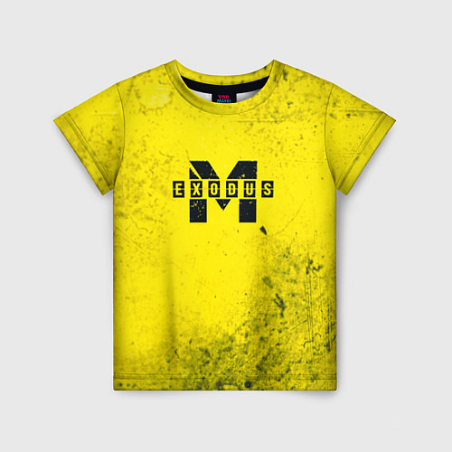 Детская футболка Metro Exodus: Yellow Grunge / 3D-принт – фото 1