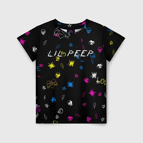 Детская футболка Lil Peep: Legend / 3D-принт – фото 1