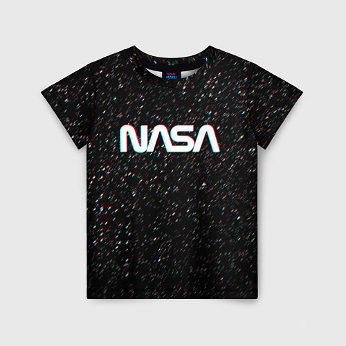 Детская футболка NASA: Space Glitch / 3D-принт – фото 1