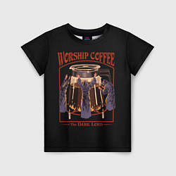 Детская футболка Worship Coffee