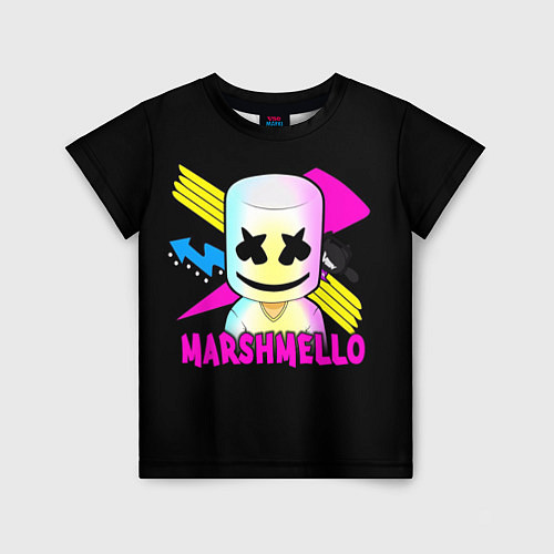 Детская футболка Marshmello DJ / 3D-принт – фото 1