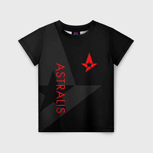 Детская футболка Astralis: Dark Style / 3D-принт – фото 1