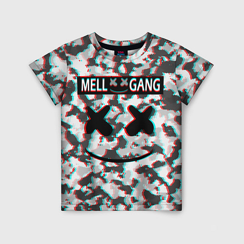 Детская футболка Mell x Gang / 3D-принт – фото 1