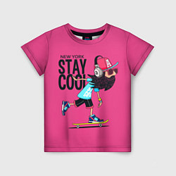 Футболка детская New York Stay Cool, цвет: 3D-принт