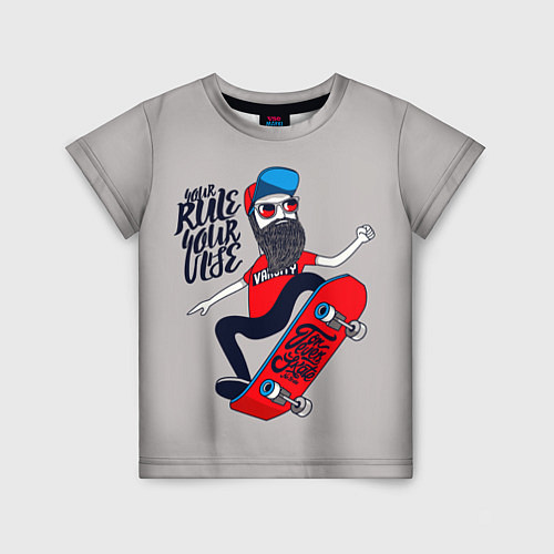 Детская футболка Skaterboard Rule / 3D-принт – фото 1