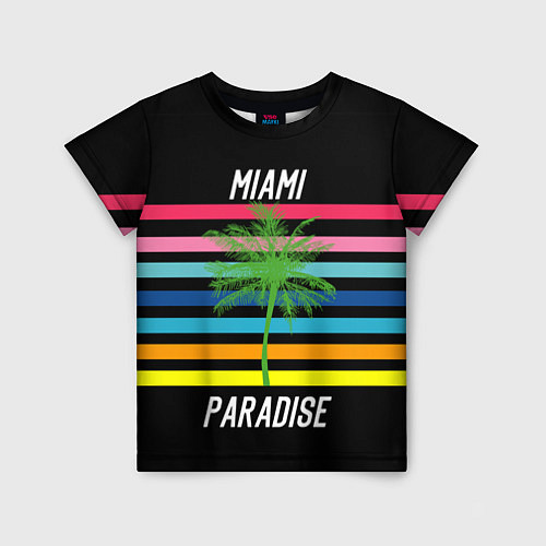 Детская футболка Miami Paradise / 3D-принт – фото 1